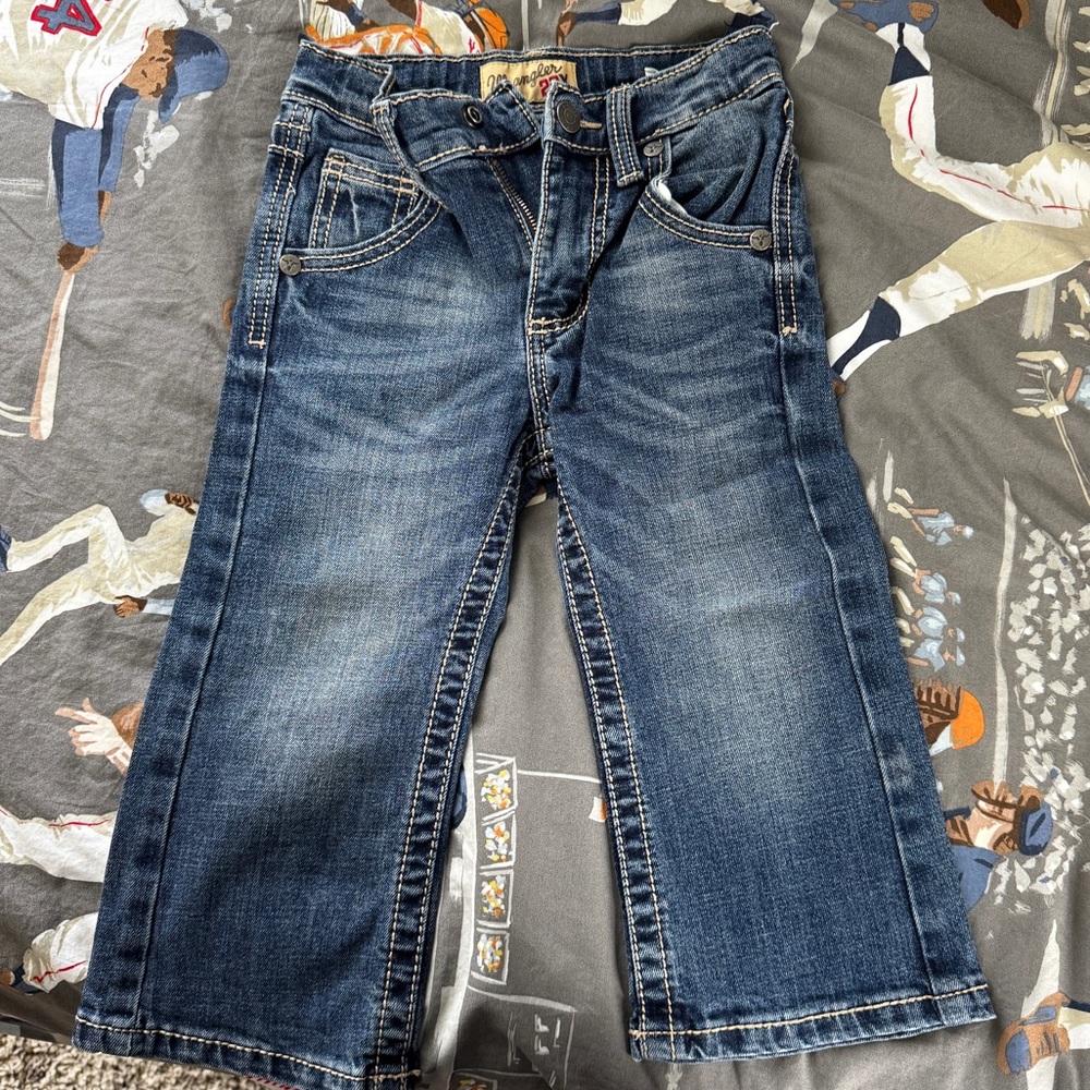 3T boot cut wrangler jeans